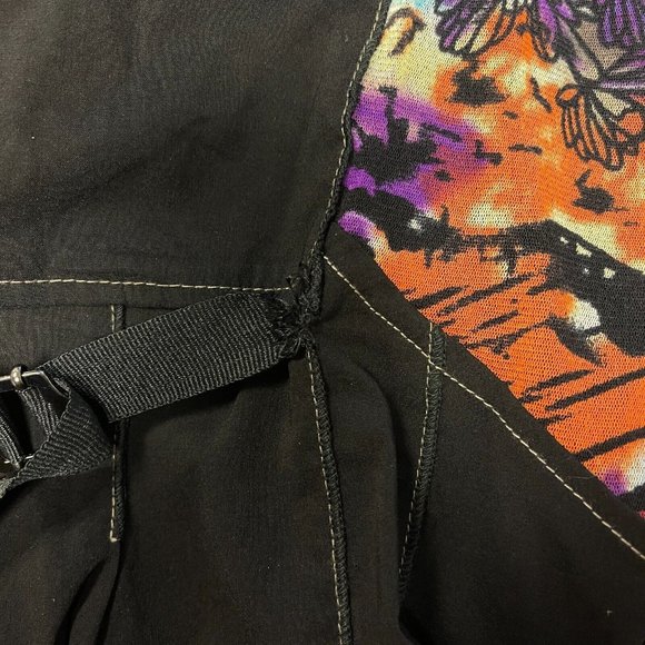 C'FAIT POUR VOUS Womens Sleeveless Tiered Ruffle Hem Multicolor Dress US Size 12 - Picture 8 of 9